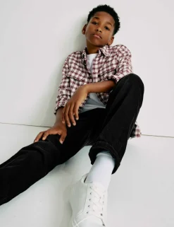 Pure Cotton Relaxed Fit Jeans (6-16 Yrs)