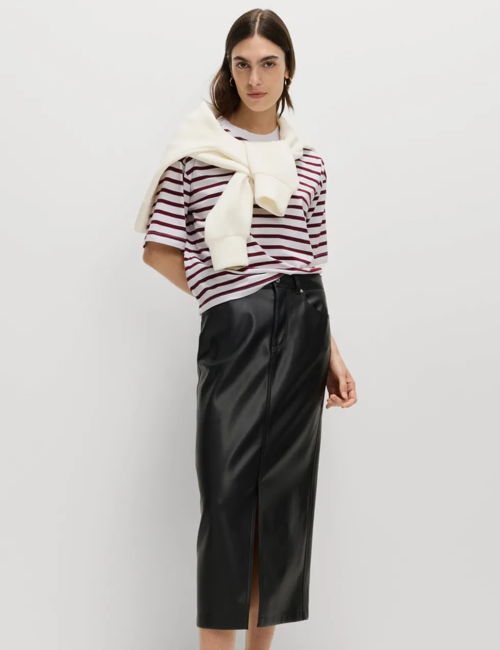 Pure Cotton Relaxed Striped Boxy T-Shirt