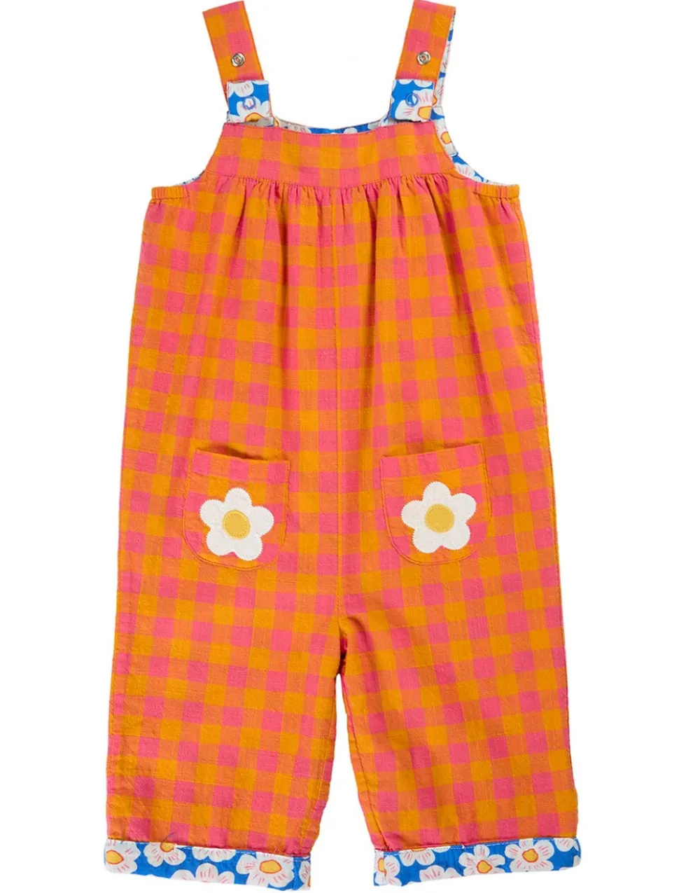 Pure Cotton Reversible Dungarees (3 Mths-5 Yrs)