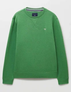 Pure Cotton Ribbed Crew Neck Jumper