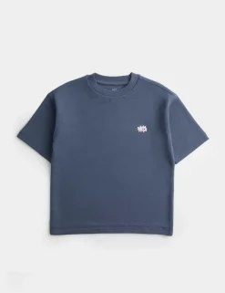 Pure Cotton Ribbed T-Shirt (2-8 Yrs)