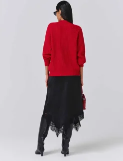 Pure Cotton Ribbed V-Neck Cardigan