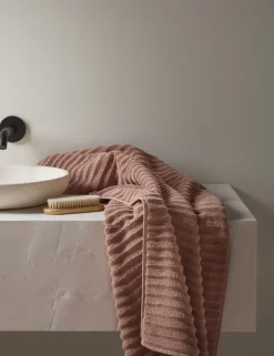 Pure Cotton Rippled Bath Towel