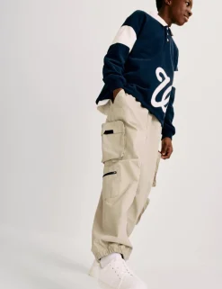 Pure Cotton Ripstop Cargo Trousers (6-16 Yrs)