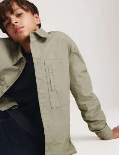 Pure Cotton Ripstop Shirt (6-16 Yrs)
