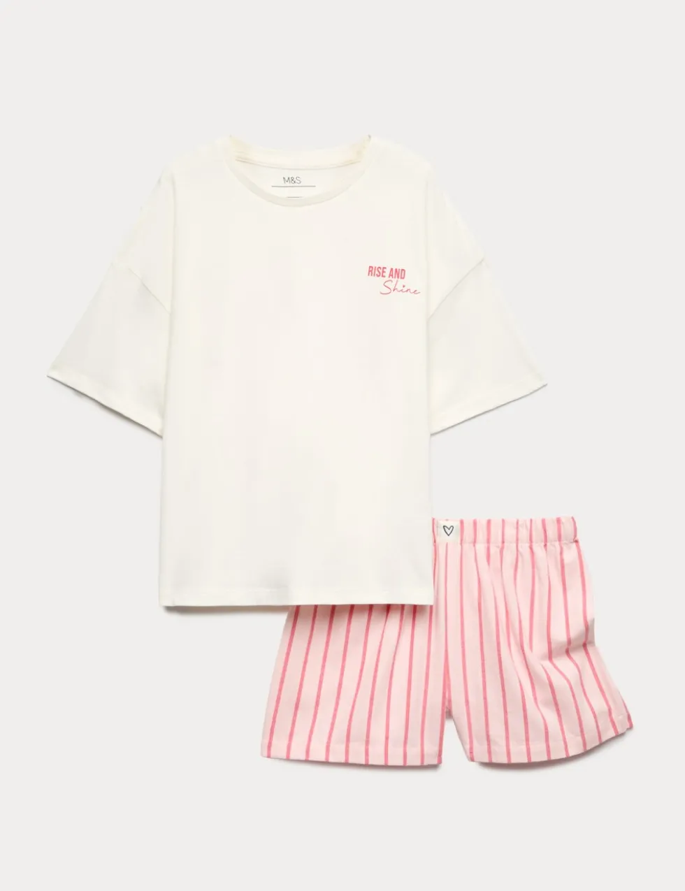 Pure Cotton Rise and Shine Short Pyjamas (6-16 Yrs)