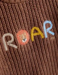 Pure Cotton Roar Slogan Jumper (3 Mths-6 Yrs)