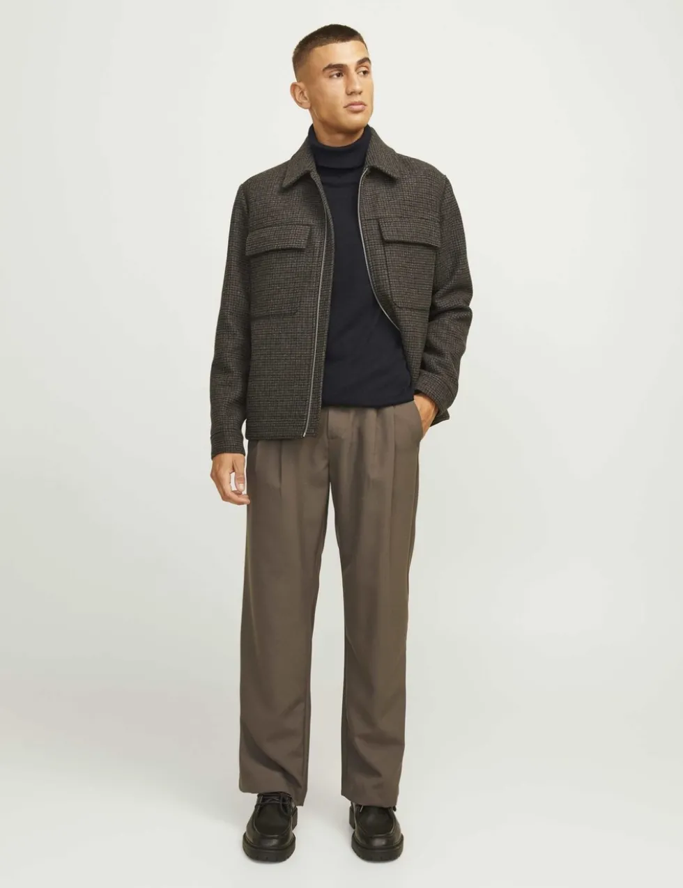 Pure Cotton Roll Neck Jumper