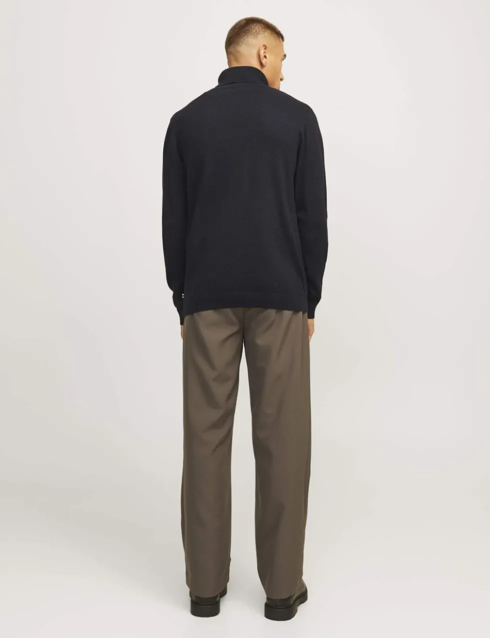 Pure Cotton Roll Neck Jumper