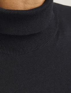 Pure Cotton Roll Neck Jumper