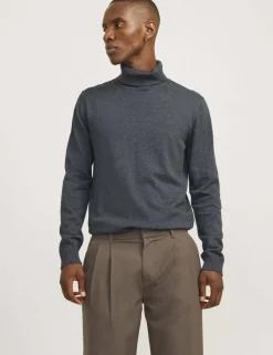 Pure Cotton Roll Neck Jumper