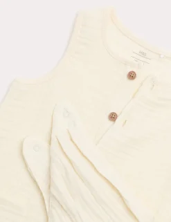 Pure Cotton Romper with Bib (0-3 Yrs)