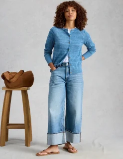 Pure Cotton Round Neck Cardigan