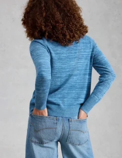 Pure Cotton Round Neck Cardigan