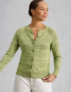 Pure Cotton Round Neck Cardigan