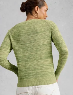 Pure Cotton Round Neck Cardigan