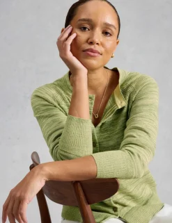 Pure Cotton Round Neck Cardigan