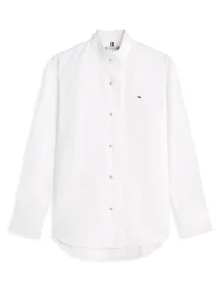 Pure Cotton Ruffle High Neck Shirt
