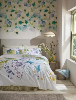 Pure Cotton Sateen Botanical Bedding Set