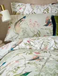Pure Cotton Sateen Clavering Birds Bedding Set