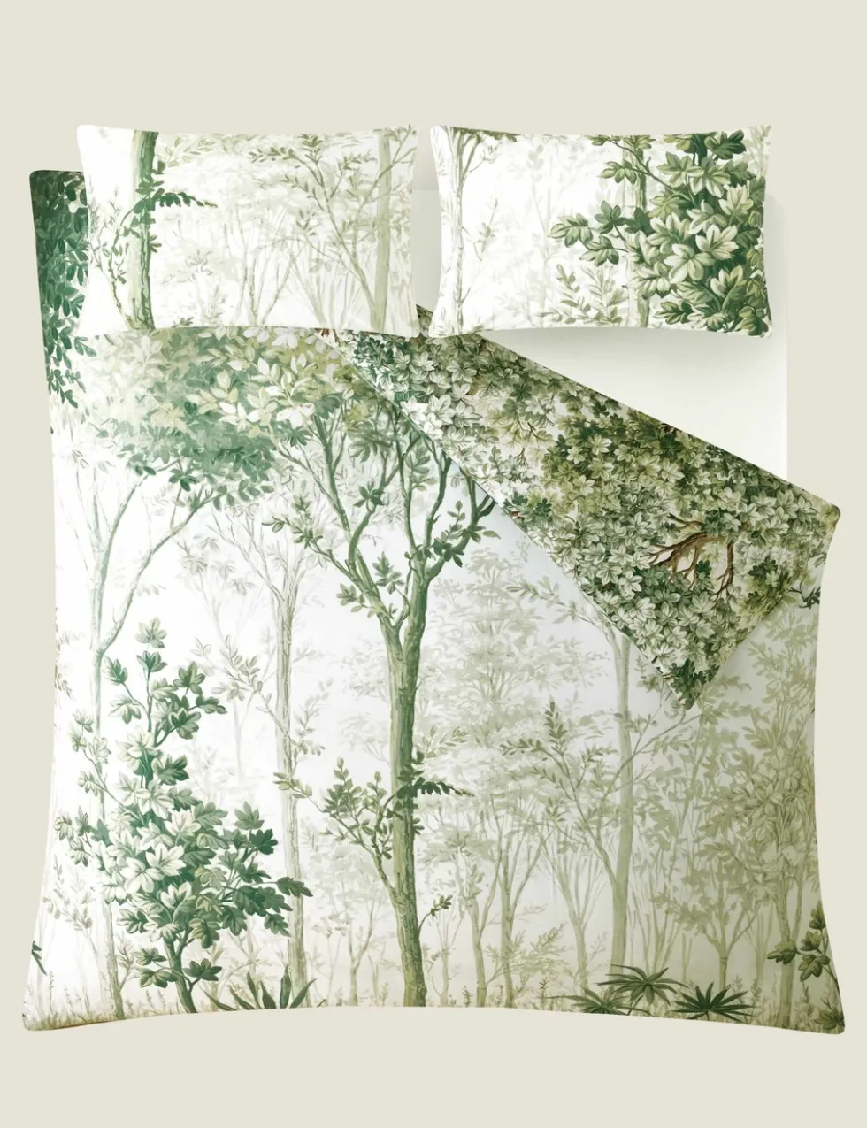 Pure Cotton Sateen Coppice Forest Bedding Set