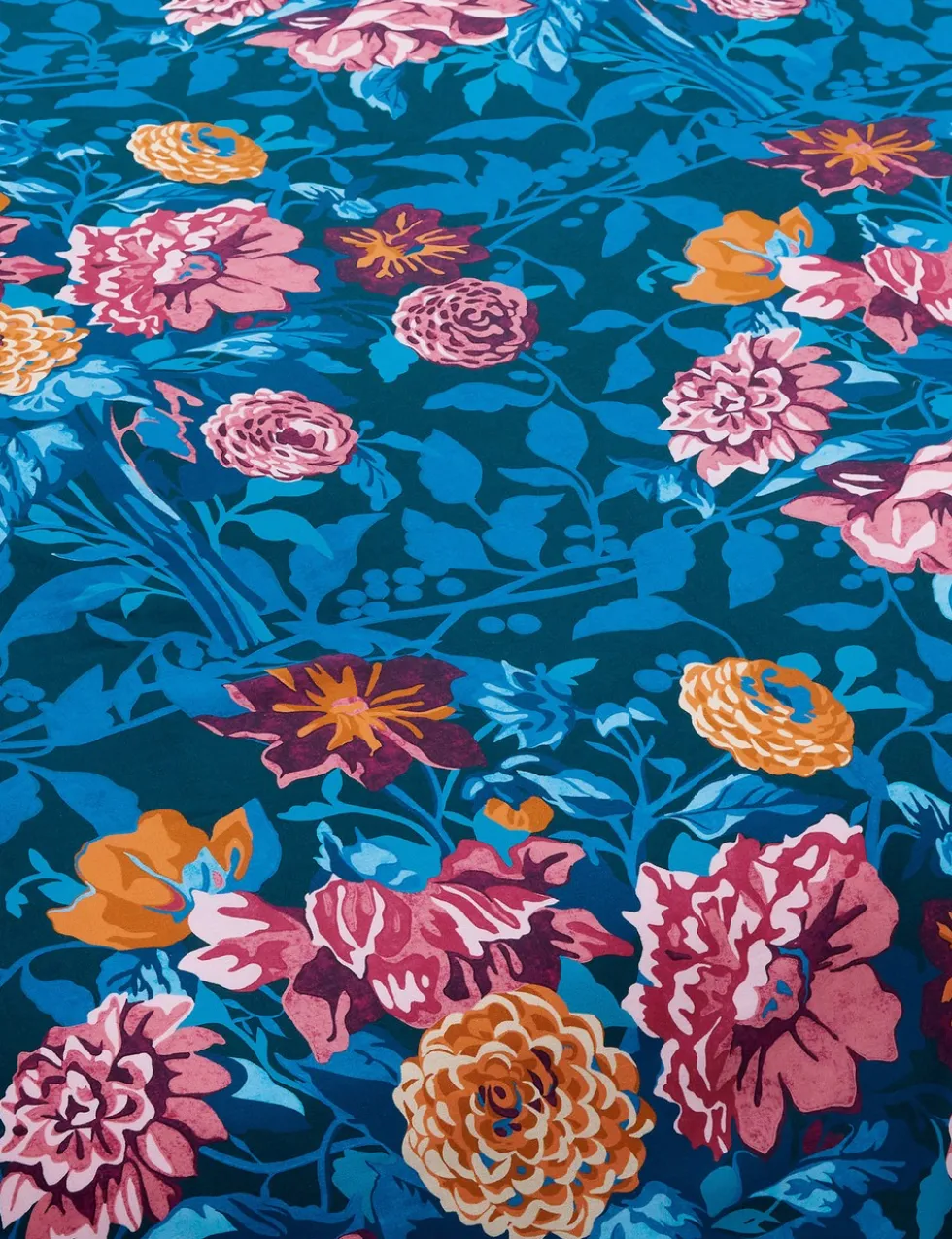 Pure Cotton Sateen Dahlia Bunch Bedding Set