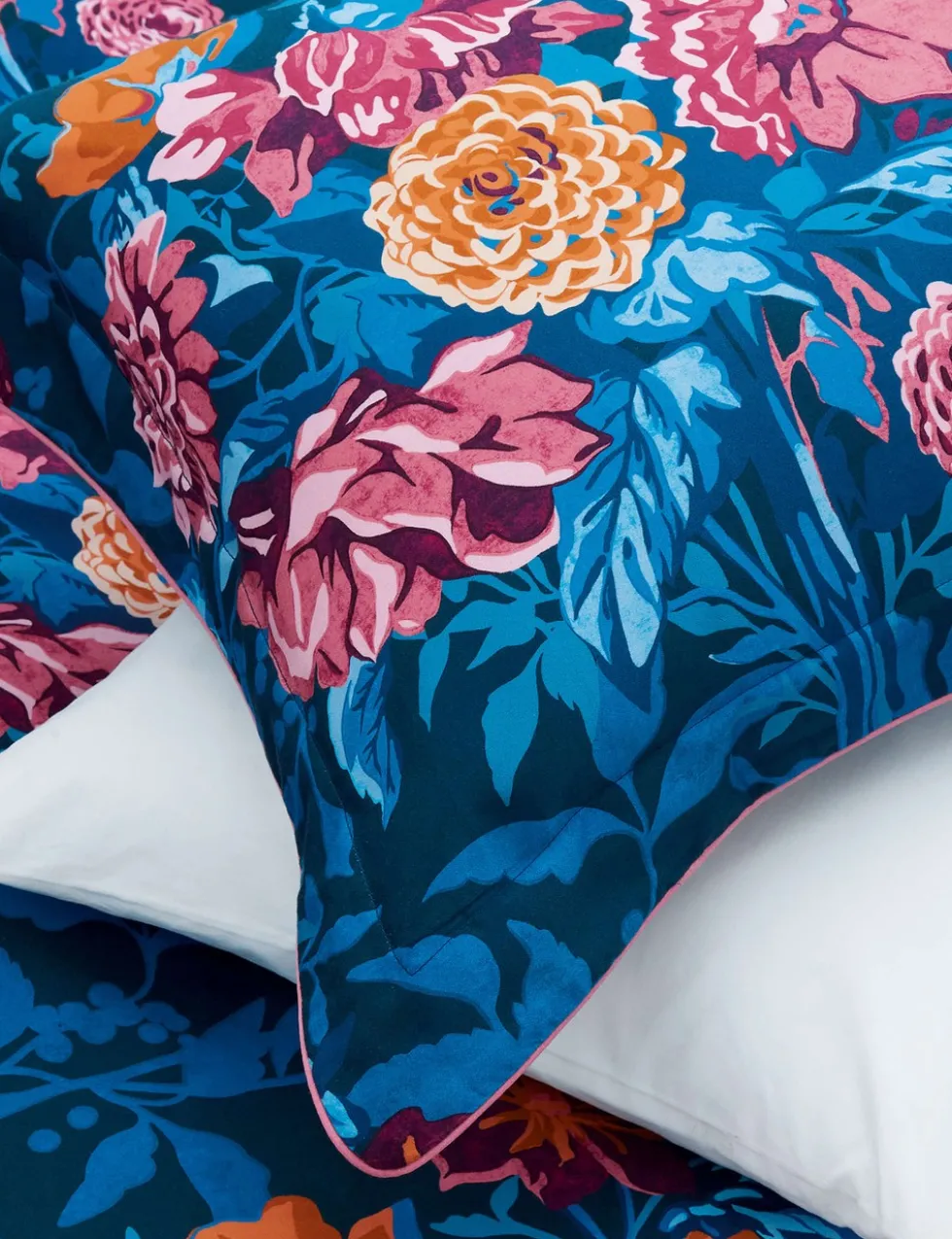 Pure Cotton Sateen Dahlia Bunch Bedding Set