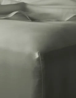 Pure Cotton Sateen Deep Fitted Sheet