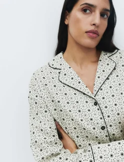 Pure Cotton Sateen Eid Printed Nightshirt
