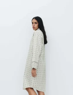 Pure Cotton Sateen Eid Printed Nightshirt