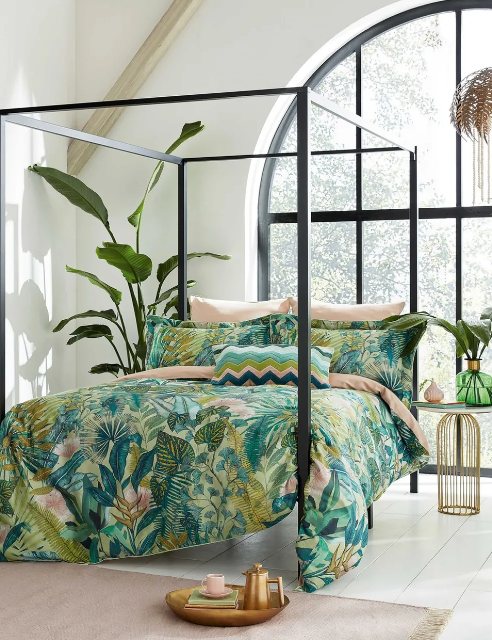 Pure Cotton Sateen Floreana Bedding Set