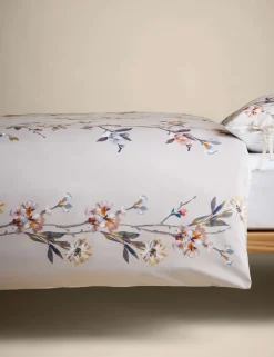 Pure Cotton Sateen Solene Painted Blooms Bedding Set