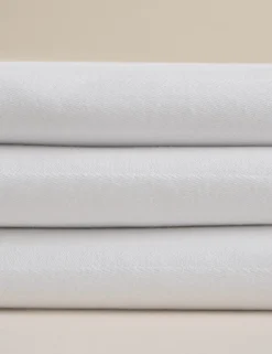 Pure Cotton Sateen Striped Tablecloth