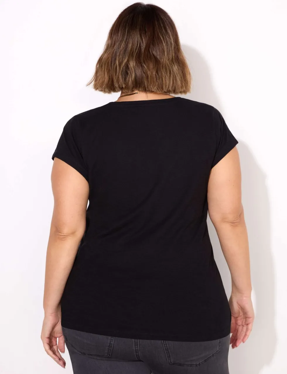 Pure Cotton Scoop Neck T-Shirt