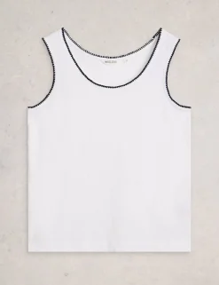Pure Cotton Scoop Neck Vest