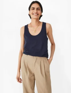 Pure Cotton Scoop Neck Vest