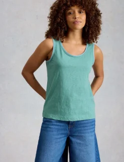 Pure Cotton Scoop Neck Vest