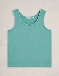 Pure Cotton Scoop Neck Vest