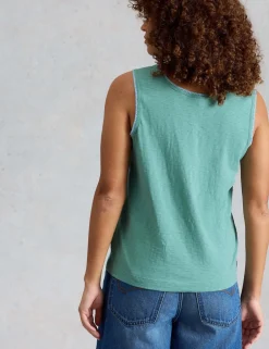 Pure Cotton Scoop Neck Vest