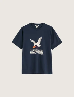 Pure Cotton Seagull Graphic T-Shirt