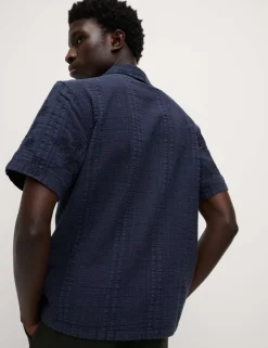 Pure Cotton Seersucker Shirt