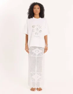 Pure Cotton Shell Print Relaxed T-Shirt