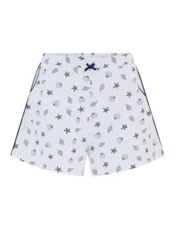 Pure Cotton Shell Print Revere Shortie Set