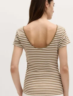 Pure Cotton Short Sleeve Ballet Back T-Shirt