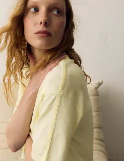 Pure Cotton Short Sleeve Boxy T-Shirt