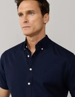 Pure Cotton Short Sleeve Oxford Shirt