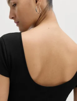 Pure Cotton Short Sleeve Ballet Back T-Shirt