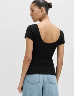 Pure Cotton Short Sleeve Ballet Back T-Shirt