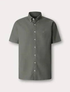 Pure Cotton Short Sleeve Oxford Shirt