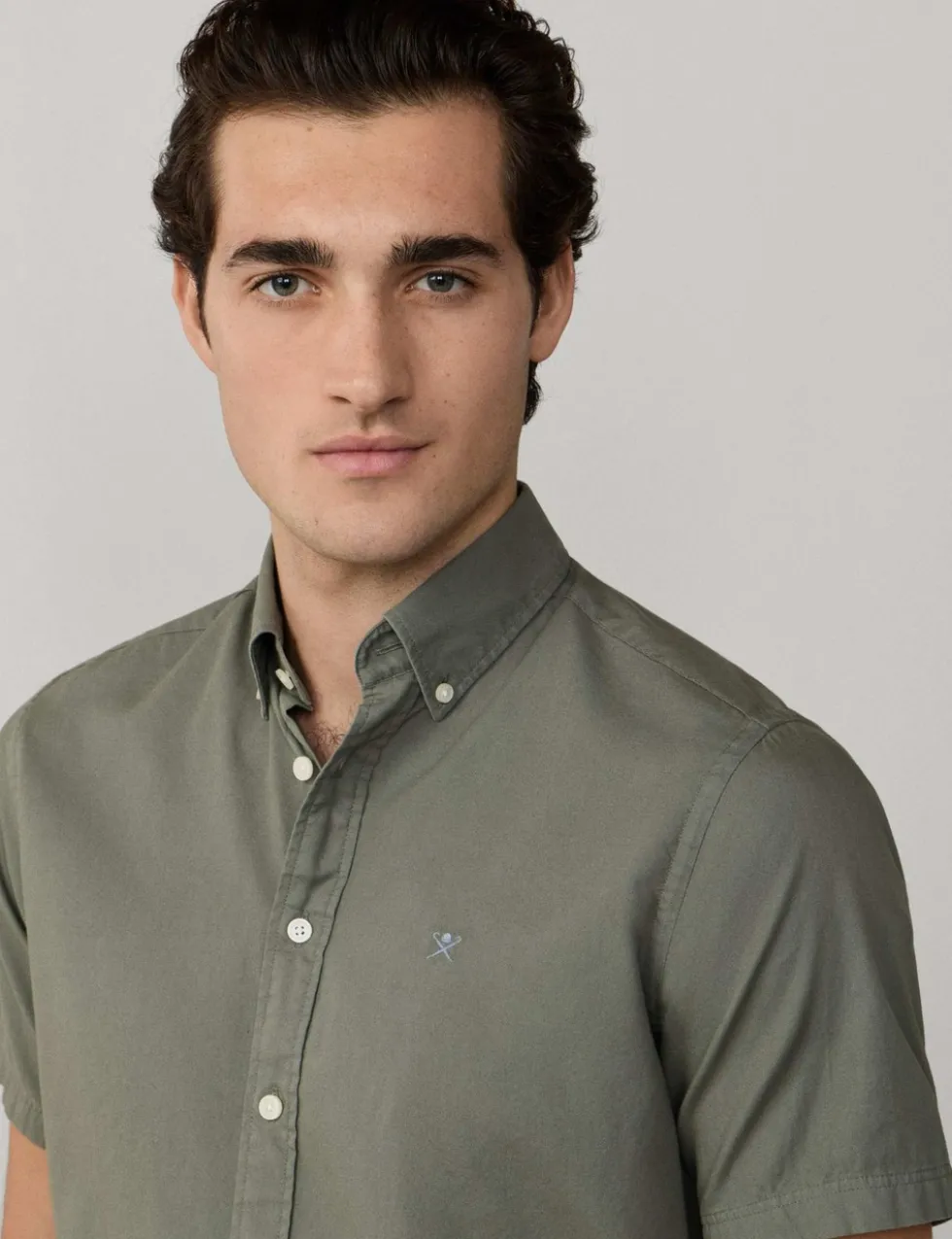 Pure Cotton Short Sleeve Oxford Shirt